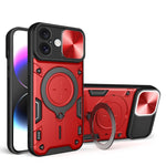 Custodia per telefono con supporto magnetico per camshield scorrevole con texture CD, For iPhone 16 Pro, For iPhone 16 Plus, For iPhone 16, For iPhone 15 Pro Max