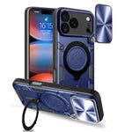 Custodia per telefono con supporto magnetico per camshield scorrevole con texture CD, For iPhone 18 Pro, For iPhone 18 Pro Max, For iPhone 17e / 16e, For iPhone 17 Pro Max