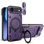 Custodia per telefono con supporto magnetico per camshield scorrevole con texture CD, For iPhone 17 Pro, For iPhone 17, For iPhone Air, For iPhone 16 Pro Max