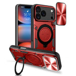 Custodia per telefono con supporto magnetico per camshield scorrevole con texture CD, For iPhone 18 Pro, For iPhone 18 Pro Max, For iPhone 17e / 16e, For iPhone 17 Pro Max