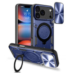 Custodia per telefono con supporto magnetico per camshield scorrevole con texture CD, For iPhone 18 Pro, For iPhone 18 Pro Max, For iPhone 17e / 16e, For iPhone 17 Pro Max