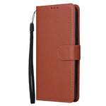 Custodia portafoglio in pelle con 3 slot per Xiaomi Redmi 11A e 1