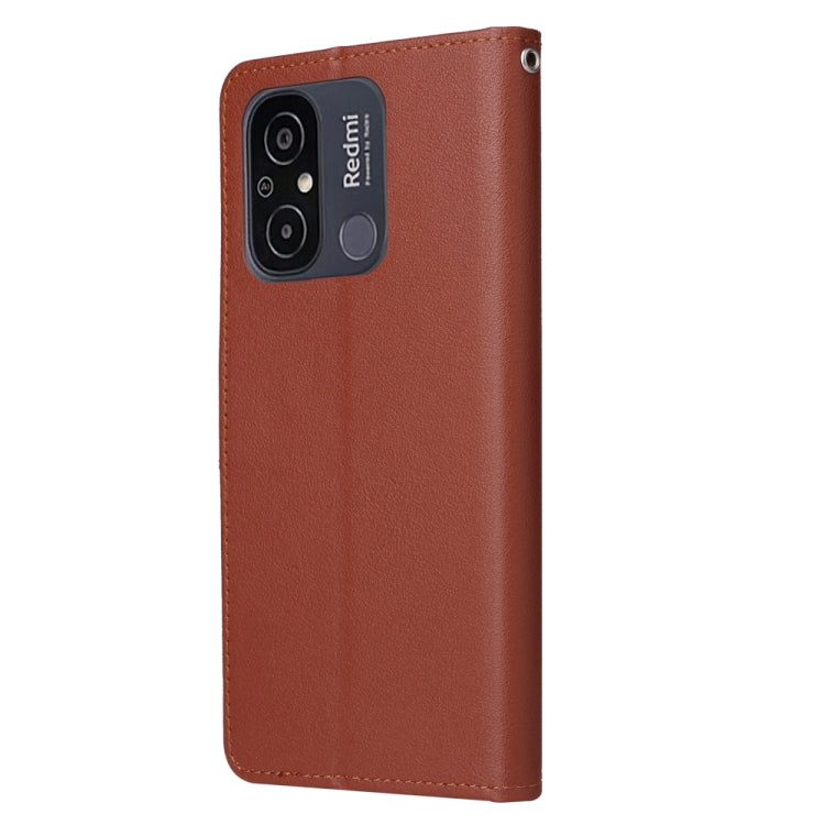 Custodia portafoglio in pelle con 3 slot per Xiaomi Redmi 11A e 1