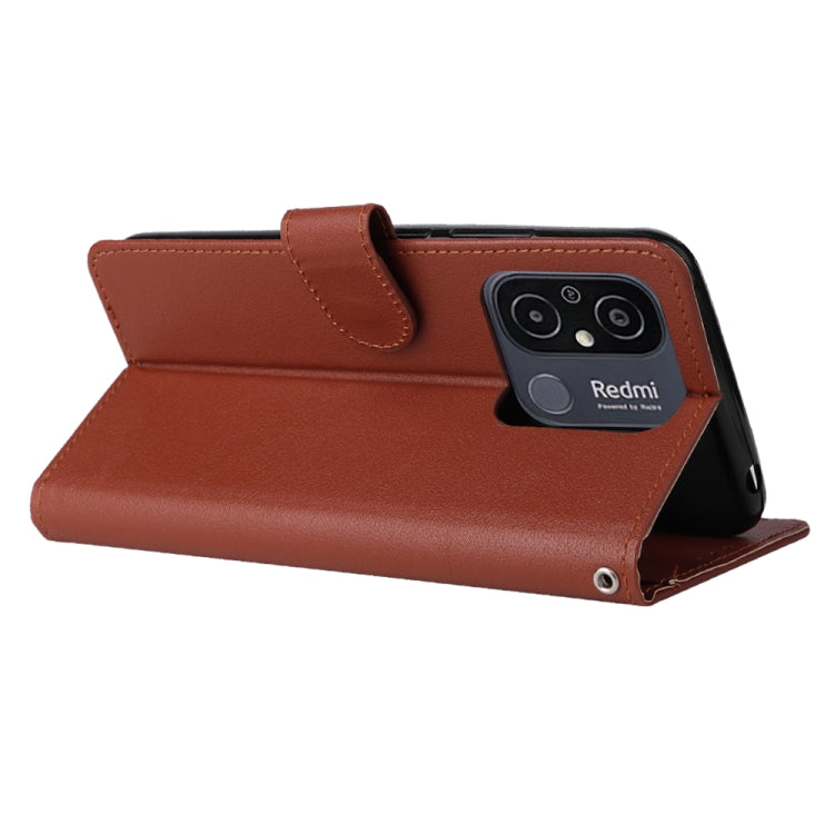 Custodia portafoglio in pelle con 3 slot per Xiaomi Redmi 11A e 1