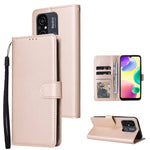 Custodia portafoglio in pelle con 3 slot per Xiaomi Redmi 11A e 1