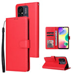 Custodia portafoglio in pelle con 3 slot per Xiaomi Redmi 11A e 1