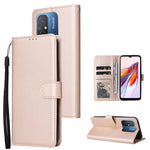 Custodia portafoglio in pelle con 3 slot per Xiaomi Redmi 11A e 1