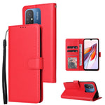 Custodia portafoglio in pelle con 3 slot per Xiaomi Redmi 11A e 1