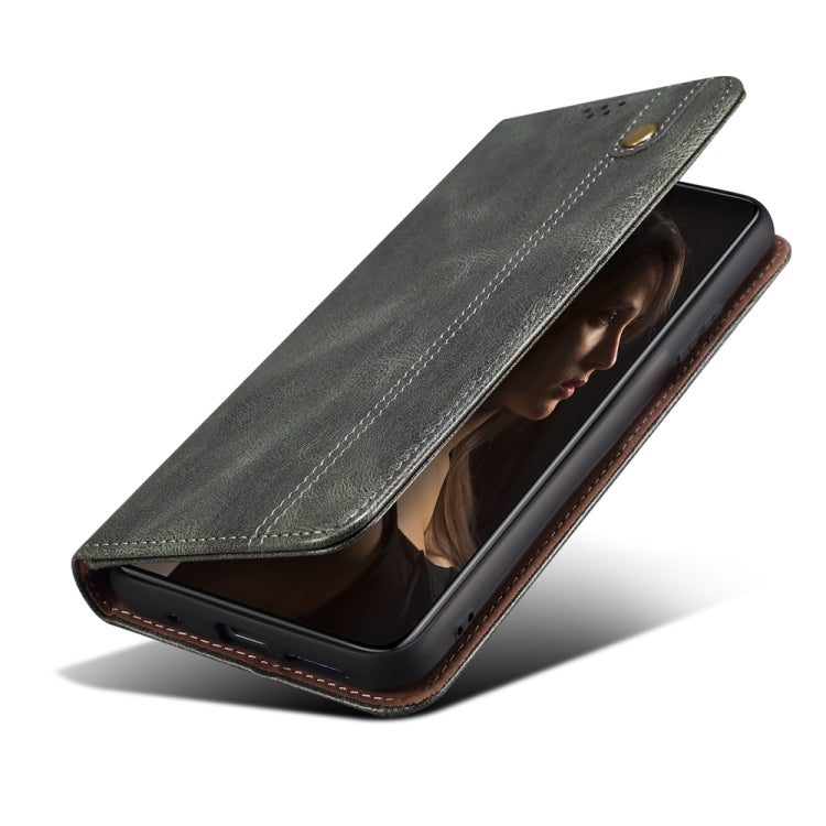 Custodia per telefono in pelle con trama di cavallo pazzo in cera d'olio, For OPPO Find X6 Pro, For OPPO Find X6, For  OPPO Find X6