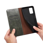Custodia per telefono in pelle con trama di cavallo pazzo in cera d'olio, For OPPO Find X6 Pro, For OPPO Find X6, For  OPPO Find X6