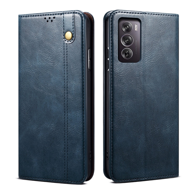 Custodia in pelle con trama Crazy Horse per OPPO Find X8 e modelli compatibili