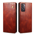 Custodia in pelle con trama Crazy Horse per OPPO Find X8 e modelli compatibili