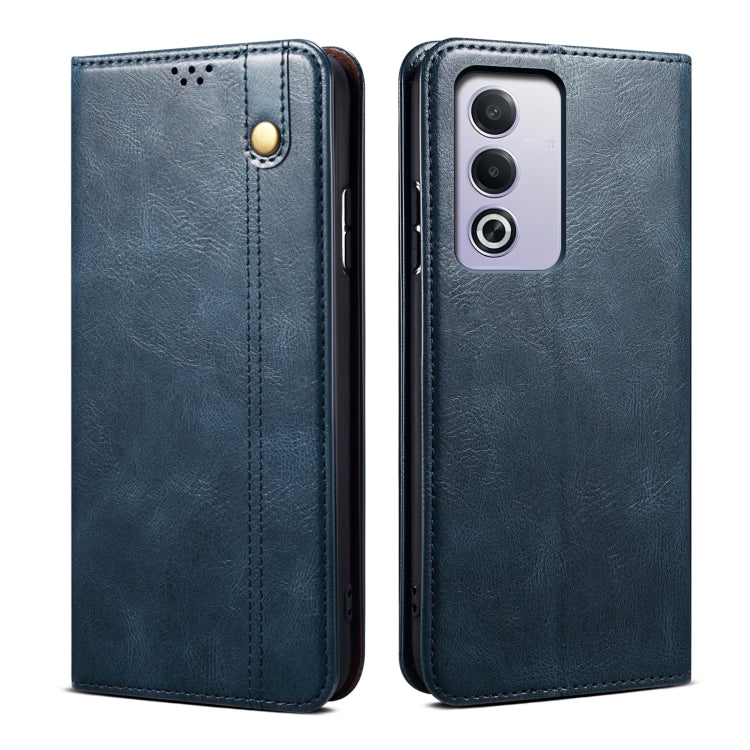 Custodia per telefono in pelle con trama di cavallo pazzo in cera d'olio, For OPPO A60, For OPPO A3 Pro 5G, For OPPO A3 Pro 5G Global, For OPPO Reno11 F / F25 Pro, For OPPO Reno10 Global / Reno10 Pro Global, For OPPO Find X8 Pro