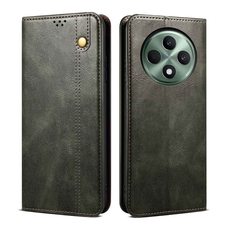 Custodia in pelle con trama Crazy Horse per OPPO Find X8 e modelli compatibili