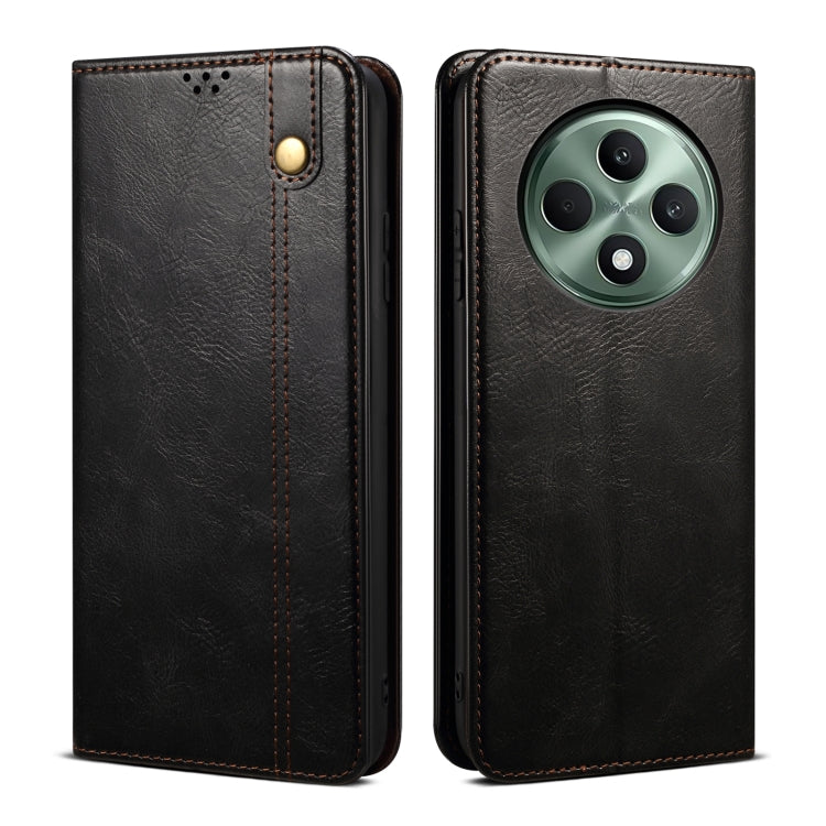 Custodia in pelle con trama Crazy Horse per OPPO Find X8 e modelli compatibili