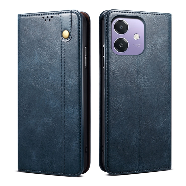 Custodia in pelle con trama Crazy Horse per OPPO Find X8 e modelli compatibili
