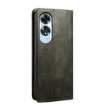 Custodia per telefono in pelle con trama di cavallo pazzo in cera d'olio, For OPPO A60, For OPPO A3 Pro 5G, For OPPO A3 Pro 5G Global, For OPPO Reno11 F / F25 Pro, For OPPO Reno10 Global / Reno10 Pro Global, For OPPO Find X8 Pro