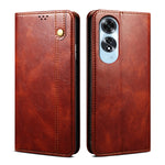 Custodia per telefono in pelle con trama di cavallo pazzo in cera d'olio, For OPPO A60, For OPPO A3 Pro 5G, For OPPO A3 Pro 5G Global, For OPPO Reno11 F / F25 Pro, For OPPO Reno10 Global / Reno10 Pro Global, For OPPO Find X8 Pro