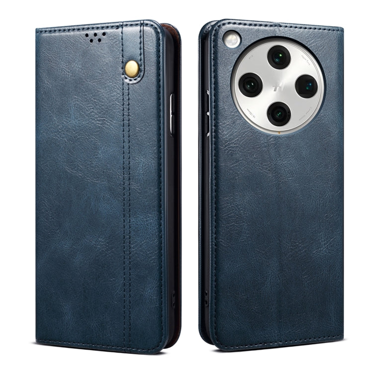 Custodia per telefono in pelle con trama di cavallo pazzo in cera d'olio, For OPPO A60, For OPPO A3 Pro 5G, For OPPO A3 Pro 5G Global, For OPPO Reno11 F / F25 Pro, For OPPO Reno10 Global / Reno10 Pro Global, For OPPO Find X8 Pro