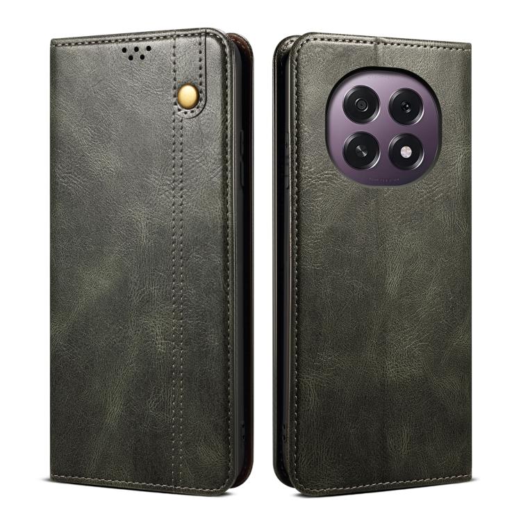 Custodia in pelle con trama Crazy Horse per OPPO A5x 4G/5G e modelli compatibili