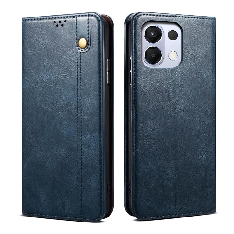 Custodia in pelle con trama Crazy Horse per OPPO A5x 4G/5G e modelli compatibili