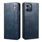 Custodia in pelle con trama Crazy Horse per OPPO A5x 4G/5G e modelli compatibili
