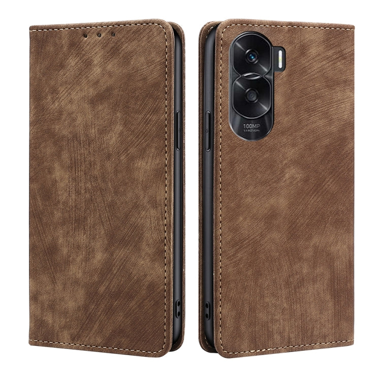 Custodia pelle magnetica con blocco RFID per Honor Magic6 Pro