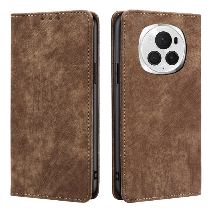 Custodia pelle magnetica con blocco RFID per Honor Magic6 Pro