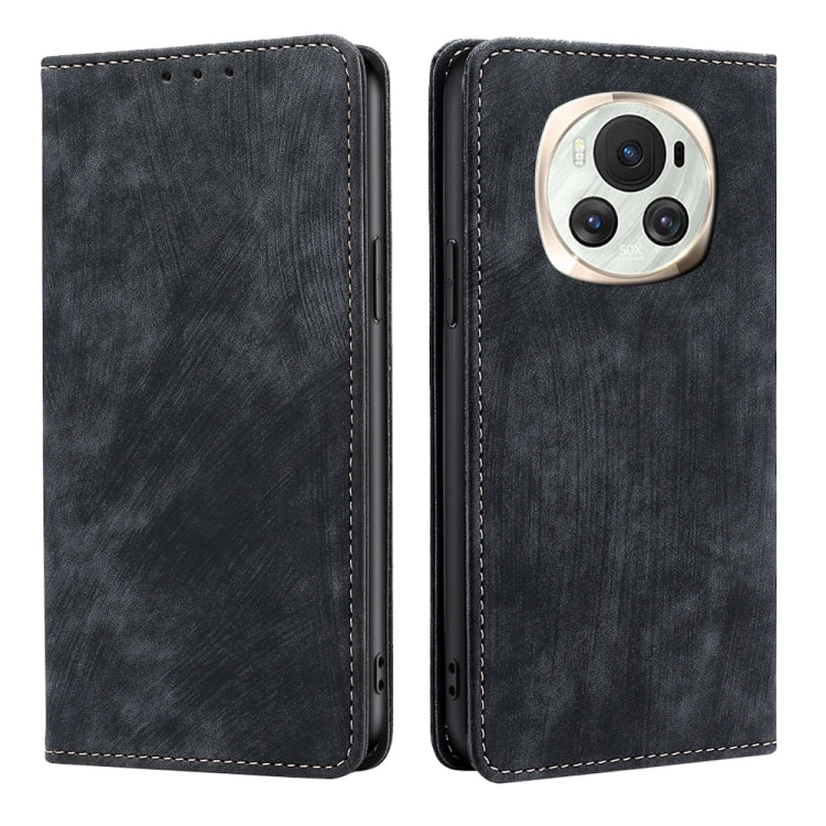 Custodia pelle magnetica con blocco RFID per Honor Magic6 Pro
