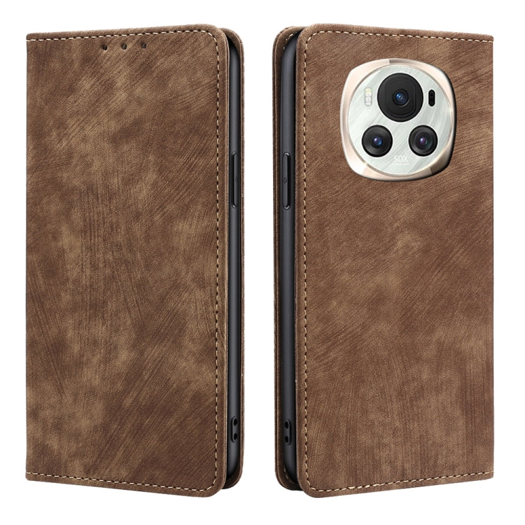 Custodia pelle magnetica con blocco RFID per Honor Magic6 Pro
