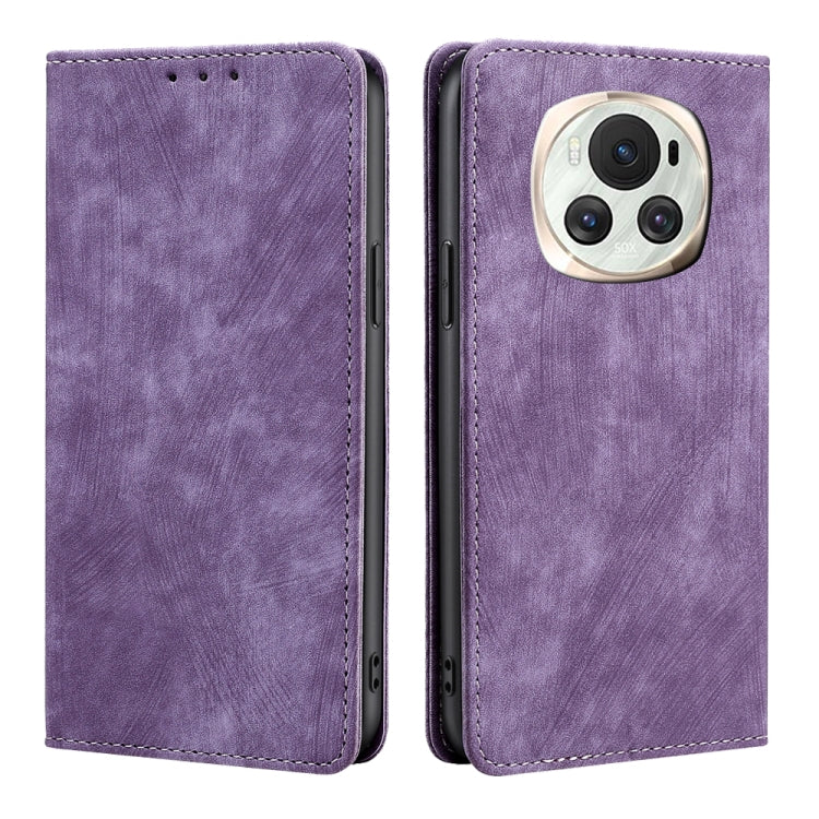 Custodia pelle magnetica con blocco RFID per Honor Magic6 Pro