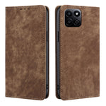 Custodia in pelle magnetica con blocco RFID per Honor Play 60 Plus