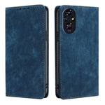 Custodia in pelle magnetica con blocco RFID per Honor Play 60 Plus