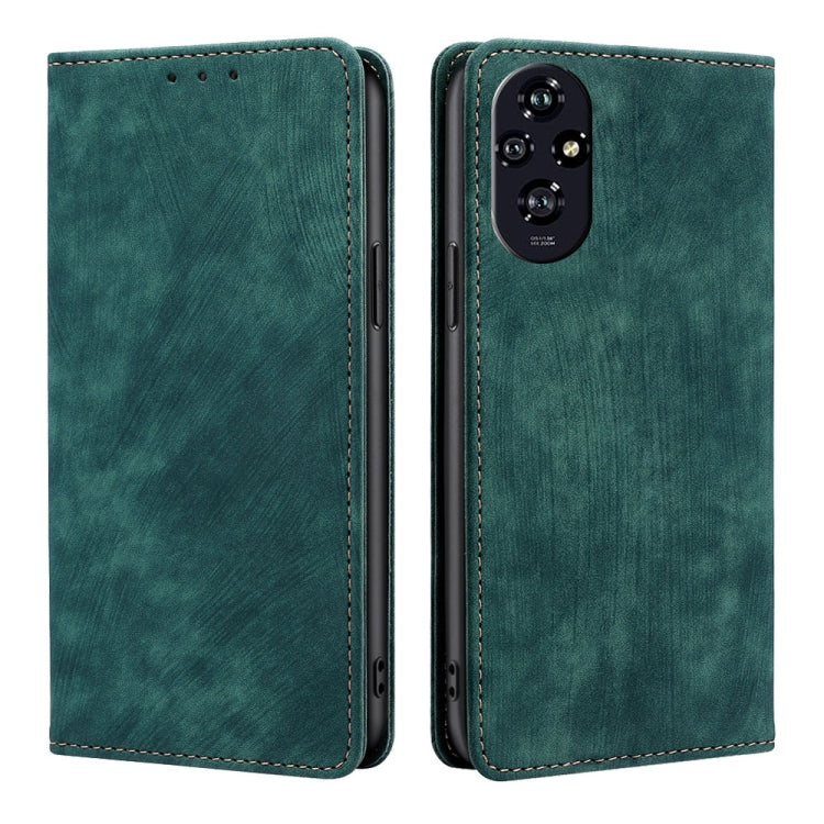 Custodia in pelle magnetica con blocco RFID per Honor Play 60 Plus