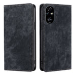 Custodia in pelle magnetica con blocco RFID per Honor Play 60 Plus