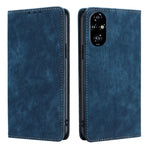 Custodia in pelle magnetica con blocco RFID per Honor Play 60 Plus
