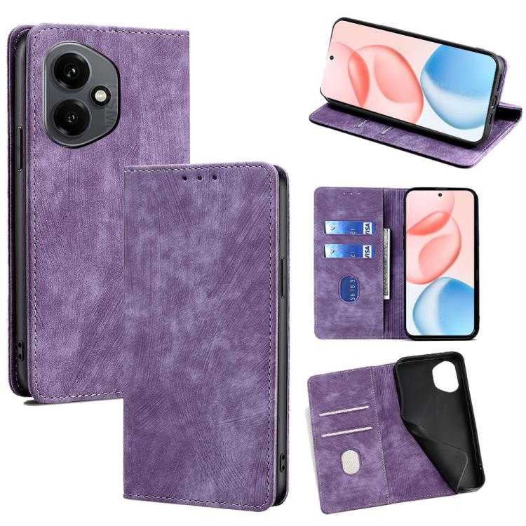 Custodia pelle magnetica con blocco RFID per Honor X60 GT