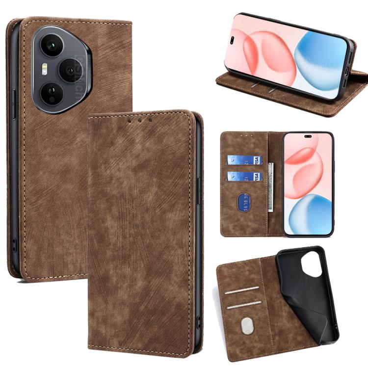 Custodia pelle magnetica con blocco RFID per Honor X60 GT