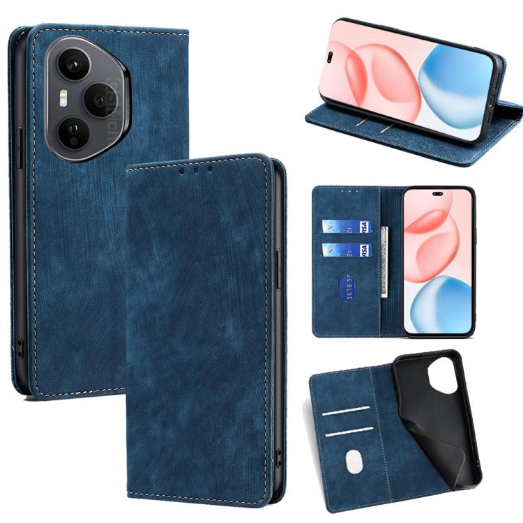 Custodia pelle magnetica con blocco RFID per Honor X60 GT