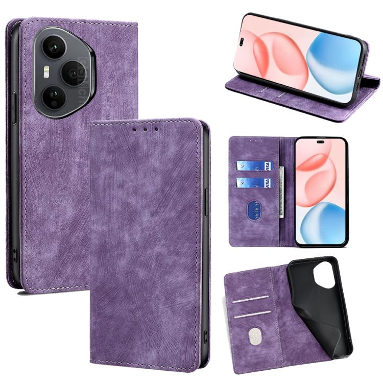 Custodia pelle magnetica con blocco RFID per Honor X60 GT