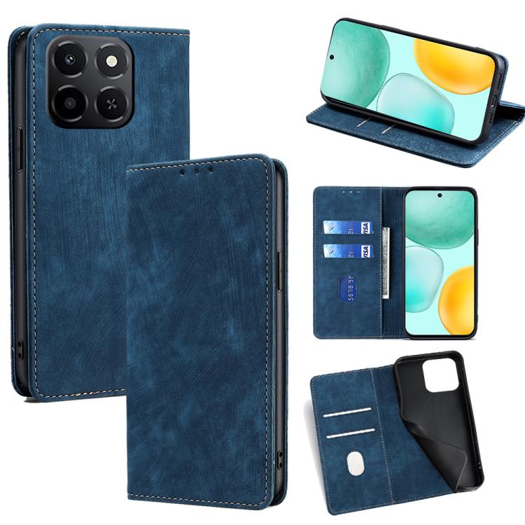 Custodia in pelle magnetica con blocco RFID per Honor Magic8