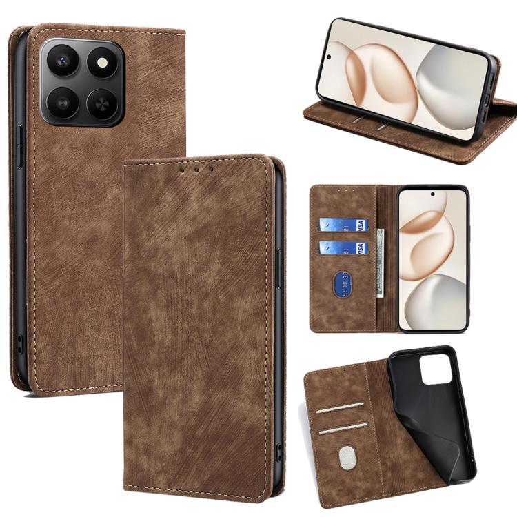Custodia in pelle magnetica con blocco RFID per Honor Magic8
