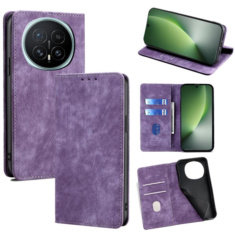Custodia in pelle magnetica con blocco RFID per Honor Magic8
