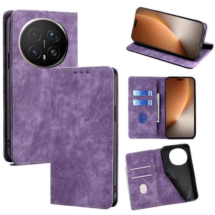 Custodia pelle magnetica con blocco RFID per Honor Win 5G