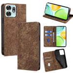Custodia in pelle magnetica con blocco RFID per Honor 600 Lite Global