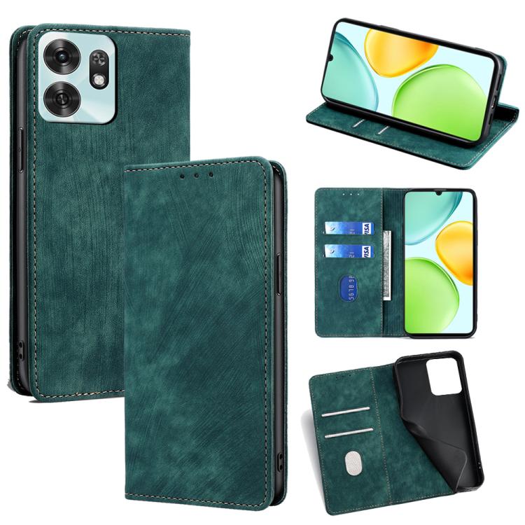 Custodia in pelle magnetica con blocco RFID per Honor 600 Lite Global