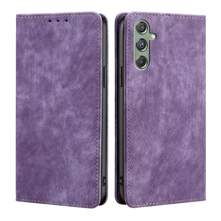 Custodia portafoglio in pelle con blocco RFID per Samsung Galaxy