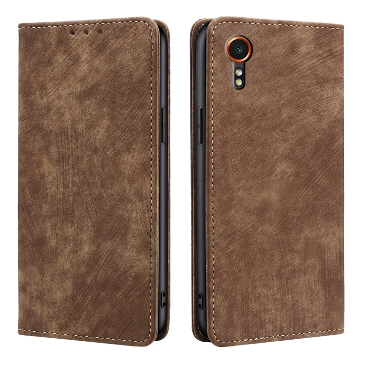 Custodia portafoglio in pelle con blocco RFID per Samsung