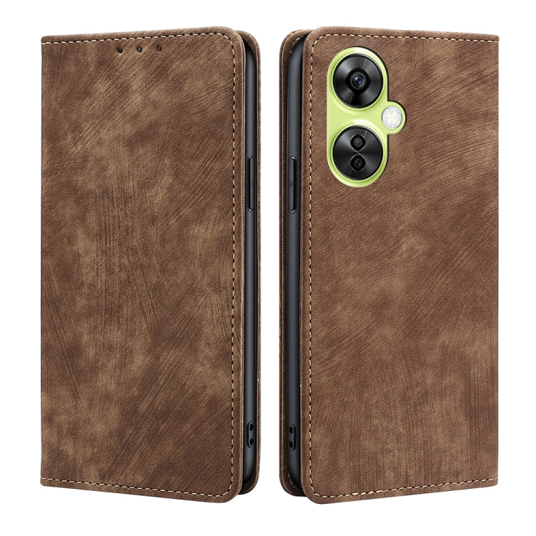 Custodia in pelle magnetica con blocco RFID per OnePlus Nord CE3