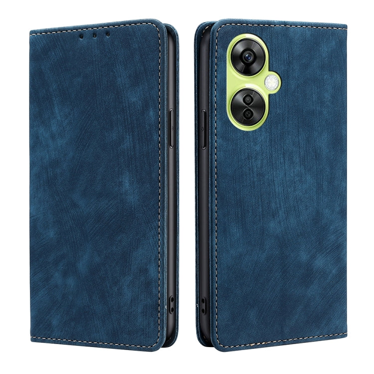 Custodia in pelle magnetica con blocco RFID per OnePlus Nord CE3